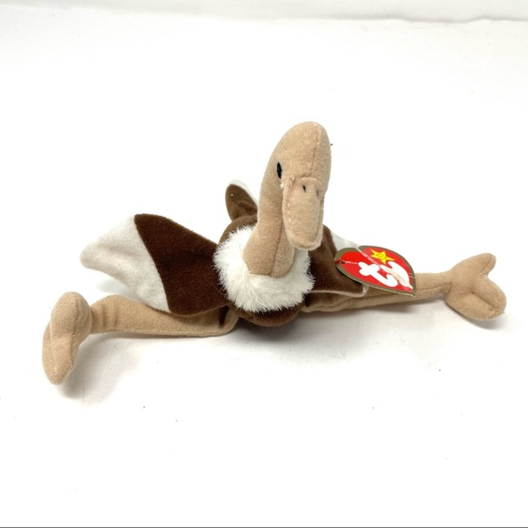 BEANIE BABY Teenie Original “Stretchy the Ostrich” NTW - Picture 4 of 9